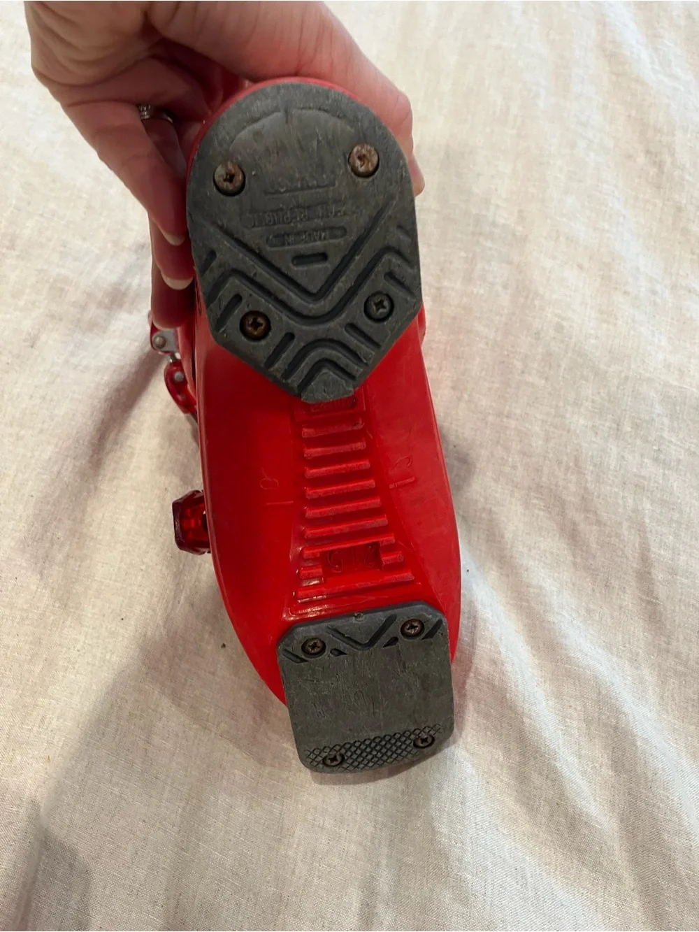 HEAD Carve 21.5 Kids Red Ski Boots with Gray Accents